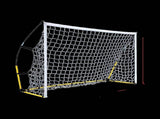 8' x 5' Soccer Football Goal Foot Portable Net Quick Set Up V63-799407