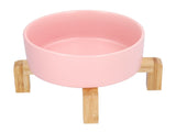 Fruit Salad Dessert Bowl Ceramic Bowl with Frame Big and Round Easy to Clean and Safe for FamilyPink V1294-YM0714-3118210285711