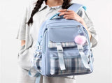Girls School Student School Bag Outdoor - Youth School Bag - - Pink - Luxury V1188-MS101-02909-1