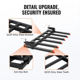 Clamp on Debris Forks to 1500 mm Bucket, 2000 kg Capacity Heavy Duty Clamp on Pallet Forks Bucket, V952-NYCDCC600000OIKRTV0