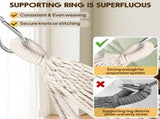 Cotton Hammock Portable Camping Hammocks for Hanging Sturdy Garden Comfortable Fabric Hammock with V1366-AZ2-W-02346