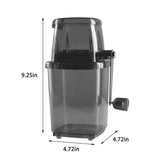 Manual Ice Crusher Hand Crank Portable Snow Cone Maker for Shaved Ice Stainless Steel Blade for V1366-AZ2-W-13046