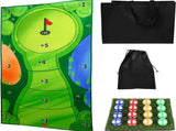 Casual Golf Game Set, 0.8x1.5M Golf Hitting Mat V1188-TR101-23794-1