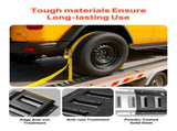 E-Track Tie-Down Rail Kit, Pack 0.4 m E Tracks Set, 21 Pcs Includes 2 Ratchet Straps & O-Rings & V952-SPEXGD13FT15AAGQD001V0
