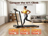 Everfit 3 in 1 Walking Pad Treadmill 12% Incline Foldable Under Desk Treadmills for Home Gym With TMILL-380H-2INC-L-BK