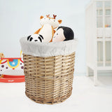 5 Piece Wicker Storage Baskets With Liner Set V915-MB0059