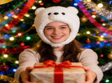 White Bear Headwear Cozy Funny Hats for Themed Photography and Events V1369-AZ3-W-19277