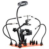 VEVOR Magnetic Helping Hands Soldering Station Vice Magnifying Lamp 4 PCB Holder V952-FZSHJZ4GFZS4A02P8001V9