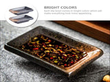 Ceramic Dipping Bowls Set of 2, Multi-Color Small Containers for Kitchen Storage and Serving V1192-AZ-W-24893