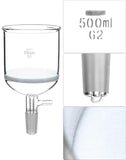 Borosilicate Glass 500ml Buchner Filtering Funnel and 1000 mL Erlenmeyer Flask, with Standard 24/40 V1258-DP02-C-2143