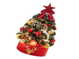 Tabletop Pine Tree Exquisite Artificial Mini Pine Tree for Home Room Holiday Party Decor 17.7in V1294-YM0901-3115240095111