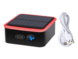 Rechargeable Solar Air Purifier for Desk, Car, Kitchen - Red, ABS Texture V1263-JX-4805