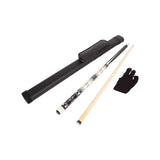 57" 2-Piece Maple Wood Billiard Pool Cue Sticks 19oz with Free Carry Bag for Smooth Control and V63-957601