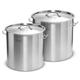 SOGA Stock Pot 21L 50L Top Grade Thick Stainless Steel Stockpot 18/10 SOGASTOCKPOT30CM40CM
