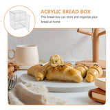 Transparent Acrylic Bread Container Organizer for Home Kitchen Use V1369-AZ3-W-20893
