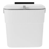 White PP ABS Automatic Trash Bin for Home Use Easy Lid Open Pull and Lift V1192-AZ-W-32902