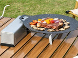 Butane Camping Stove, Portable Folding Gas Burner for Camping, Emergency Use and Outdoor Cooking V1369-AZ3-W-09910