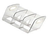 Book Organizer Desktop Book Rack File Holder Acrylic Tabletop Organizer for Study Office Transparent V1294-YM0710-3117230263411