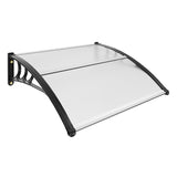 Window Door Awning Canopy 40" x 40", UPF 50 Polycarbonate Entry Door Outdoor Window Awning V952-MCZYPYCBS4040ML75V0