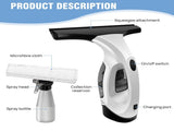 150ml Cordless Window Vacuum Cleaner Set for Windows Tiles Mirrors Shower Home V201-QHGMMOREONE067