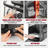 LIFEBEA Cat Pet Carrier Backpack - Dog Puppy Travel Space Carrier Bag - Intimate Design & Easy V522-PET CARRIER BACKPACK-S