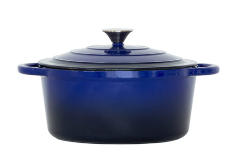 26cm Enamelled Cast Iron French Oven Casserole - Blue V196-CIC26B