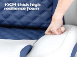 Seamanship Reclining Captain Boat Seat 90&deg-155&deg Recline, 19cm Thick Cushion BS-B-ARMREST-BL