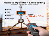 Digital Crane Scale, 4400 lbs/2000 kg Max Capacity, Heavy Duty Industrial Hanging Scale with Cast V952-ZXDCDZK500GY8VDH7001V9