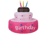 Inflatable Happy Birthday Cake with Candle IP44 Waterproof Birthday Blow Up Yard Decoration with LED V1294-YM0901-3115240031511