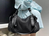 Women's fashionable mesh-paneled crossbody bag, large-capacity lightweight mesh travel vacation V1232-WMXKB001