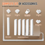 Mini Split Line Set Cover 76.2mm W 3110mm L, PVC Decorative Pipe Line Cover For Air Conditioner with V952-BSKSQFTSKDGX4RGJNV0