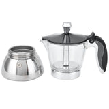 4 Cup Stainless Steel Coffee Maker Stovetop Moka Pot Coffee Maker Kitchen Supplies V1294-YM0901-3118210166711