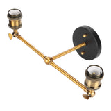E27 Double Heads Wall Light Retro Style Wrought Iron Decorative Wall Lamp Fixture AC85265V V1294-YM0901-3119210016211