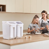 VEVOR 4.5Gal/20Lx2 Large Ingredient Storage Container Airtight Kitchen Flour Bin V952-ZMXMX2G40LBTN0ZRXV0