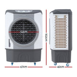 Devanti Evaporative Air Cooler Conditioner Commercial 45L EAC-C-45L-BL-WH