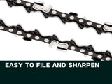 2 x 22 Baumr-AG Chainsaw Chain Bar Replacement 0.325 0.058 86DL V219-CHNCHABMRA22D