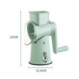 Multi-Function Rotary Vegetable Slicer & Grater - 5 Blade Types with Storage V888-ELOSUNG25747