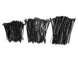 300PCS Cable Ties Multi Size Long Zip Ties for Home Office Garden Fastener SuppliesBlack V1294-YM0718-3117200193711