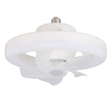 Ceiling Fan Light 360 Degree Rotate Dimmable E27 Adjustable LED Lamp 5 Blade 48W with Remote Control V1294-YM0706-3119230096611