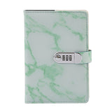 3 pcs Marble Diary Lock, 100 Pages College Ruled Secret Journal Lock, Waterproof Diary V1366-AZ2-W-08042