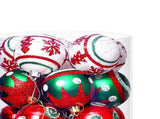 30PCS Xmas Balls Ornaments 2.4 Inch Plastic Multi Color Xmas Tree Hanging Balls for Holiday Birthday V1294-YM0901-3115240056111