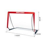 Soccer Goals for Backyard Set Outdoor Sports Games - Red Goal Frame with White Net V1308-DSZKI-104-1
