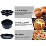 12pcs Air Fryer Accessories Pizza Tray Toast Rack Insulation Pad Home Kitchen Parts Air Fryer V1192-AZ-W-10520