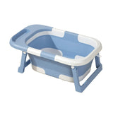 CARLA HOME Foldable Baby Bath Tub with Collapsible Toddler - Blue V178-36508