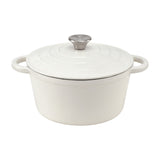5-Star Chef 3.8L Enameled Cast Iron Dutch Oven Pot with Lid for Sourdough Bread Baking DTO-POT-WH