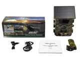 4K 60MP Black Solar Trail Camera with Night Vision and Wi-Fi Connectivity LSB-59103