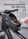ROCKBROS Hard Shell Bike Top Tube Bag - Waterproof Cycling Frame Pouch with TPU Touchscreen Phone V888-ELOSUNG41862