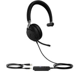 Yealink UH38 Mono Mode USB and Bluetooth Headset, USB-A,Teams Call Controller with Built-In Battery V1202-V2-IPY-TEAMS-UH38-M