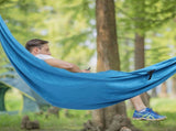 Hanging Chair Bed Dual Use Portable Hammock Swing for Camping Courtyard Corridor OutdoorBlue V1294-YM0901-3116200020311
