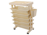 Movable Bookshelf Removable Bookcase Rotatable Multilayer Mobile Bookshelf for Bedroom Dormitory V1294-YM0901-3116230011612